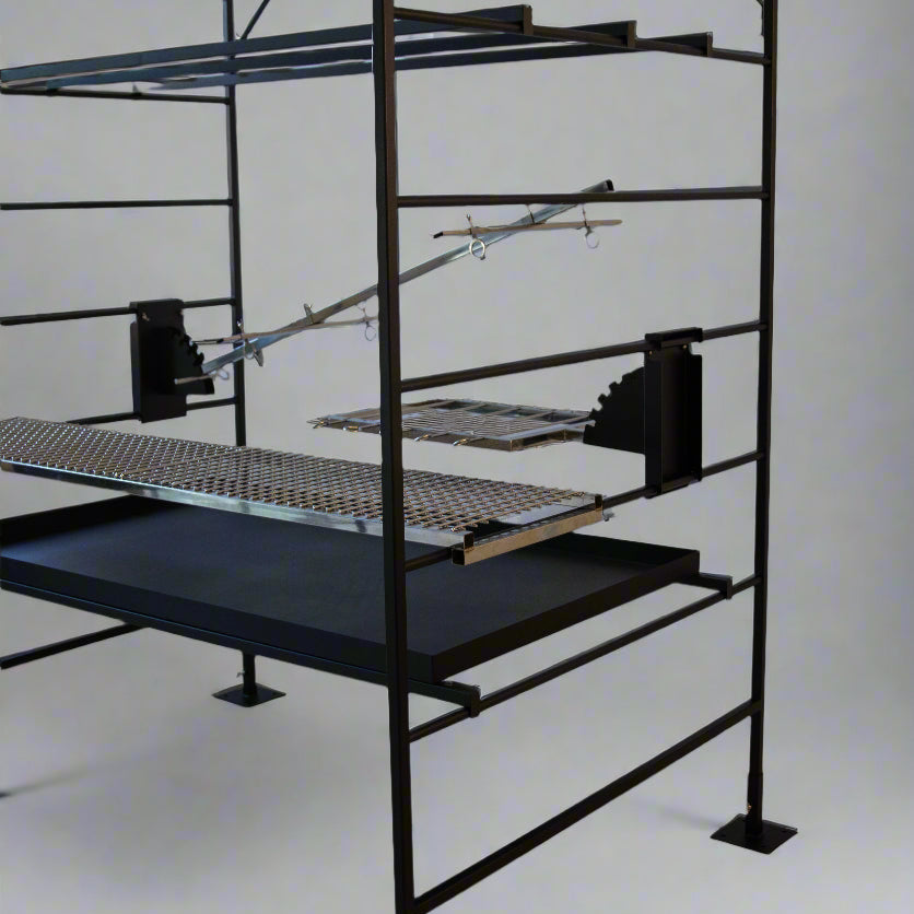 Attachment system showing versatile height adjustment for multiple accessories