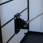 Terra Grills Asado Cross attachment showing height adjustment system