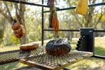 Complete Churrasco Bundle outdoor setup with all included accessories
